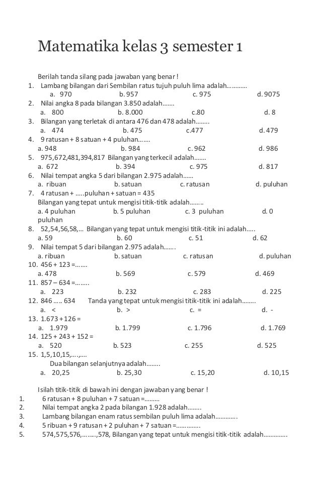 10 Rahasia Cepat Kuasai Contoh Soal Kelas 3 SD Matematika Agar Anak Makin Percaya Diri 10 Rahasia Cepat Kuasai Contoh Soal Kelas 3 SD Matematika Agar Anak Makin Percaya Diri