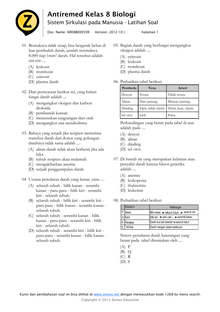 15 Contoh Soal Biologi Kelas 8 Semester 2 Ternyata Mudah Dikerjakan Jika Tahu Trik Ini