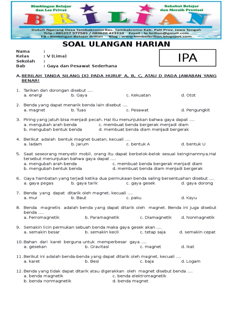 5 Contoh Soal IPA Kelas 5 Semester 2 Kurikulum Merdeka yang Wajib Dikuasai Siswa 2026 5 Contoh Soal IPA Kelas 5 Semester 2 Kurikulum Merdeka yang Wajib Dikuasai Siswa 2026