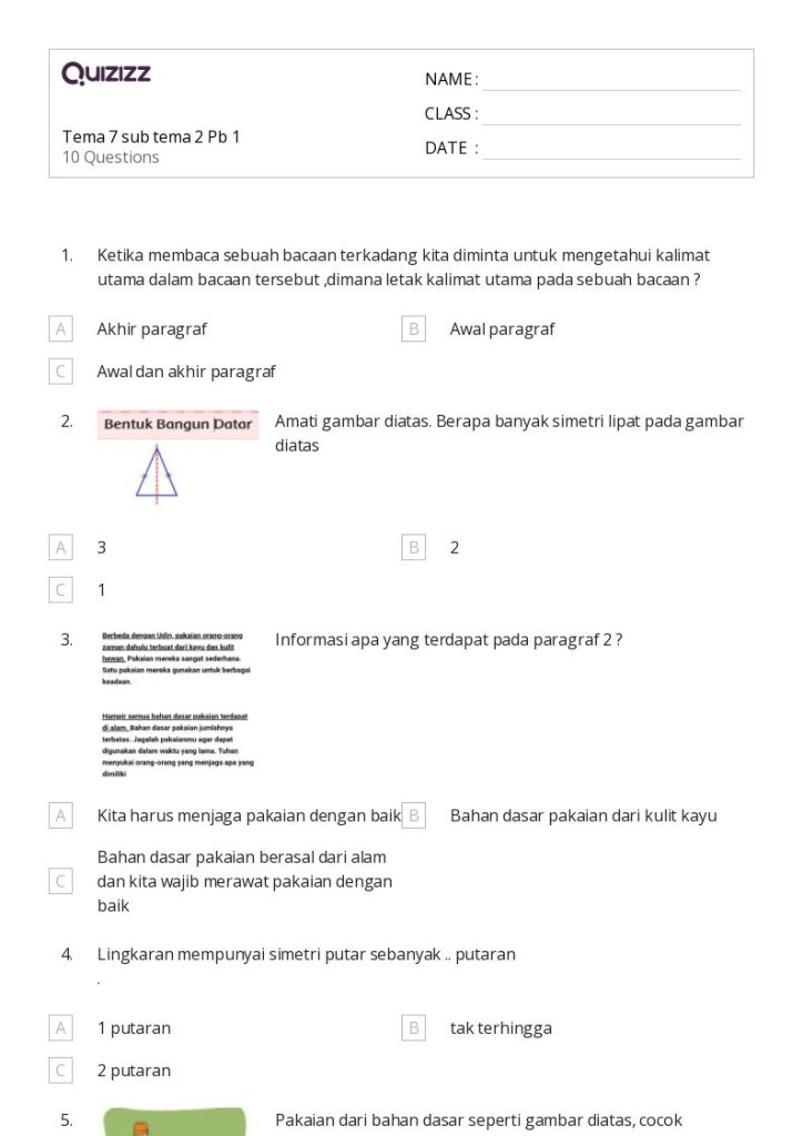 5 Fakta Penting Soal Kelas 3 Tema 7 Subtema 2 yang Wajib Diketahui Orang Tua