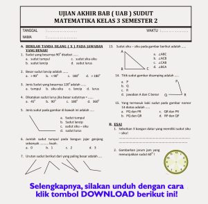 Menjelajahi Dunia Ilmu Contoh Soal Ujian Semester 2 Kelas 1 SD