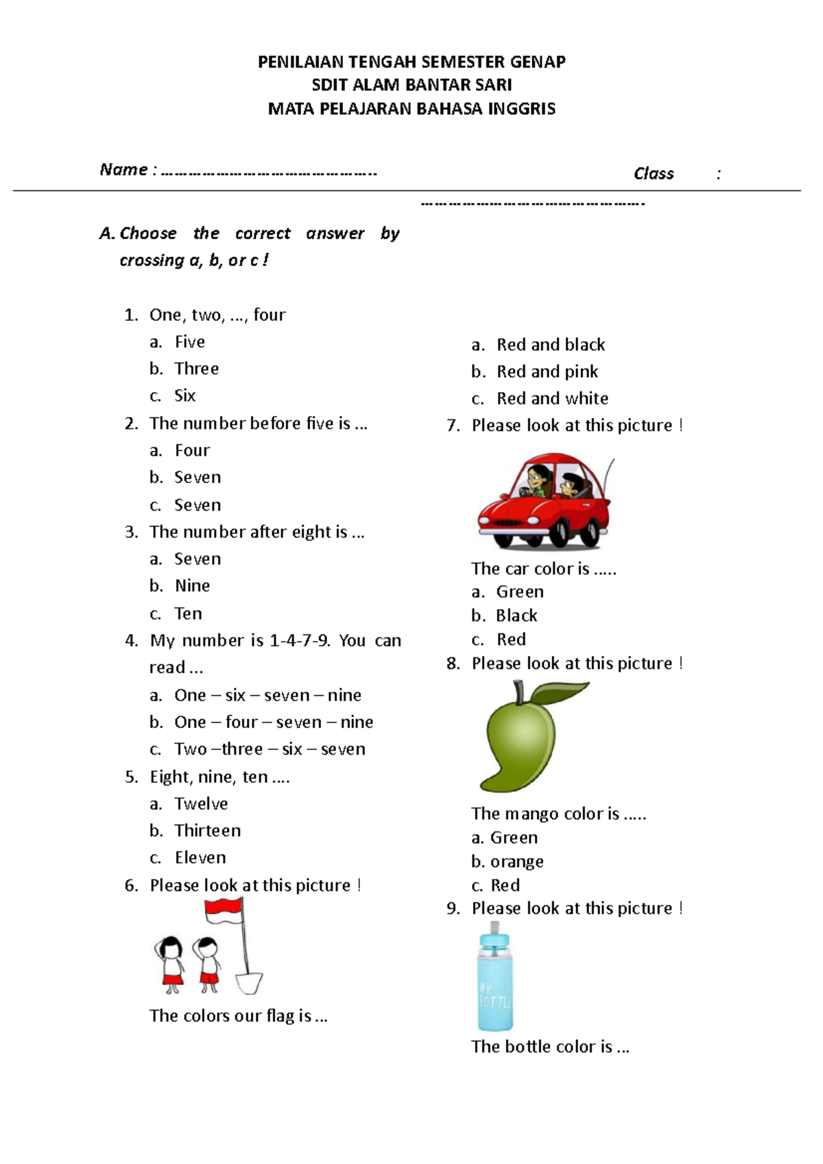 7 Contoh Soal Tematik Bahasa Inggris Kelas 1 SD yang Terbukti Naikkan Nilai Anak