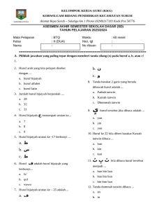 Asesmen BTQ Kelas 2 SD 2023 2024 PDF