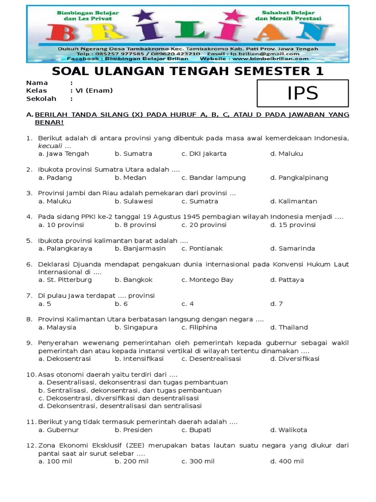 Pendaftaran Sekolah Swasta Gratis Jakarta Gelombang 2 Dibuka, Cek Bocoran Soal IPS Kelas 6 Semester 2 Pendaftaran Sekolah Swasta Gratis Jakarta Gelombang 2 Dibuka, Cek Bocoran Soal IPS Kelas 6 Semester 2