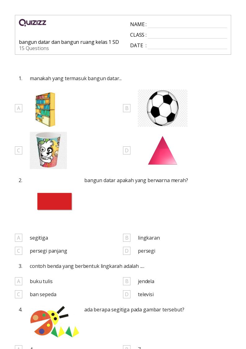 Rahasia Cepat Pintar Matematika dengan Latihan Soal Bangun Ruang Kelas 1 Terbaru