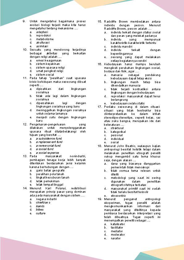 Rahasia Menjawab Soal Antropologi Kelas XI Bahasa Semester 1 Agar Nilai Langsung Meroket