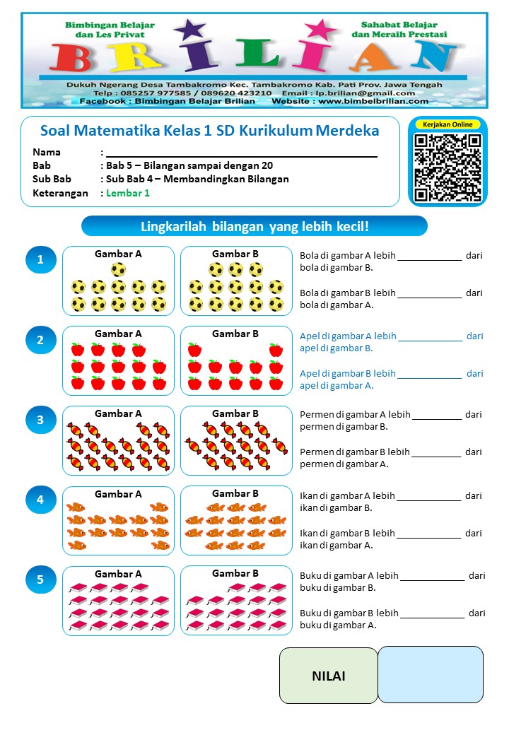 Rahasia Pintar Matematika dengan Latihan Soal Barisan Bilangan Kelas 1 SD Terbaru