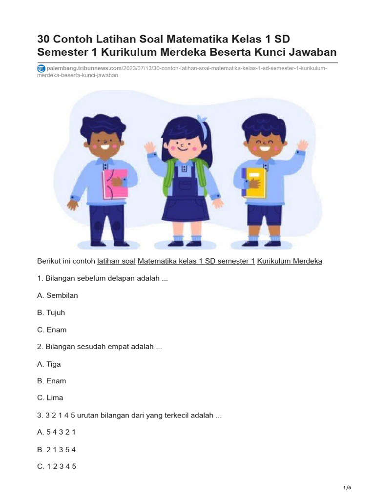 Terbukti 3 Contoh Soal Tematik Kelas 1 SD Semester 1 Kurikulum 2016 Bantu Anak Cerdas 2026 Terbukti 3 Contoh Soal Tematik Kelas 1 SD Semester 1 Kurikulum 2016 Bantu Anak Cerdas 2026