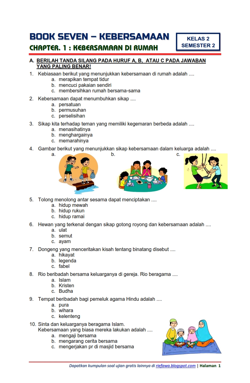 Terbukti! Contoh Soal Tematik 7 Kelas 1 Semester 2 Bikin Anak Cepat Paham, Rahasia Ini