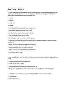 Soal Tema 1 Kelas 4 PDF