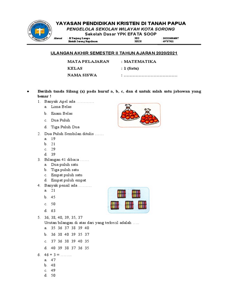 Ternyata Ini Rahasia Jawaban Soal Anak Ulangan Kelas 1 SD 2019 yang Sering Salah Ternyata Ini Rahasia Jawaban Soal Anak Ulangan Kelas 1 SD 2019 yang Sering Salah
