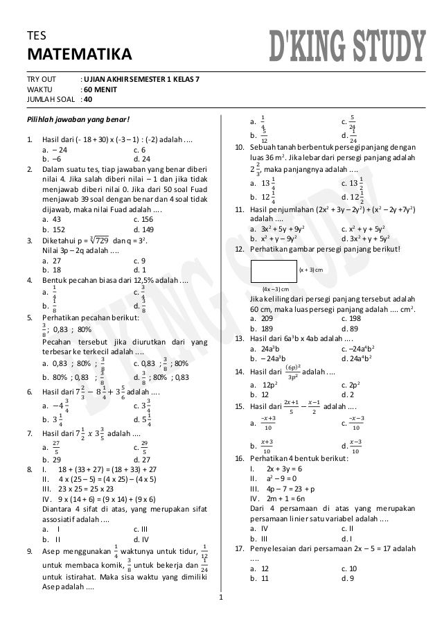 Terungkap Cara Cepat! Buku Kumpulan Soal Matematika Kelas 7 Semester 2 dan Jawabannya Now!