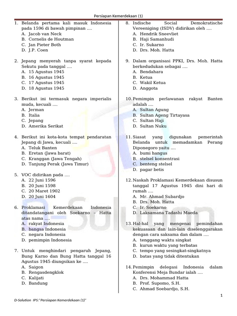 Akhirnya Terkuak 30 Soal IPS Kelas 5 SD Semester 2 yang Sering Muncul di Ulangan BAB 1 IPAS Kurikulum Merdeka Akhirnya Terkuak 30 Soal IPS Kelas 5 SD Semester 2 yang Sering Muncul di Ulangan BAB 1 IPAS Kurikulum Merdeka